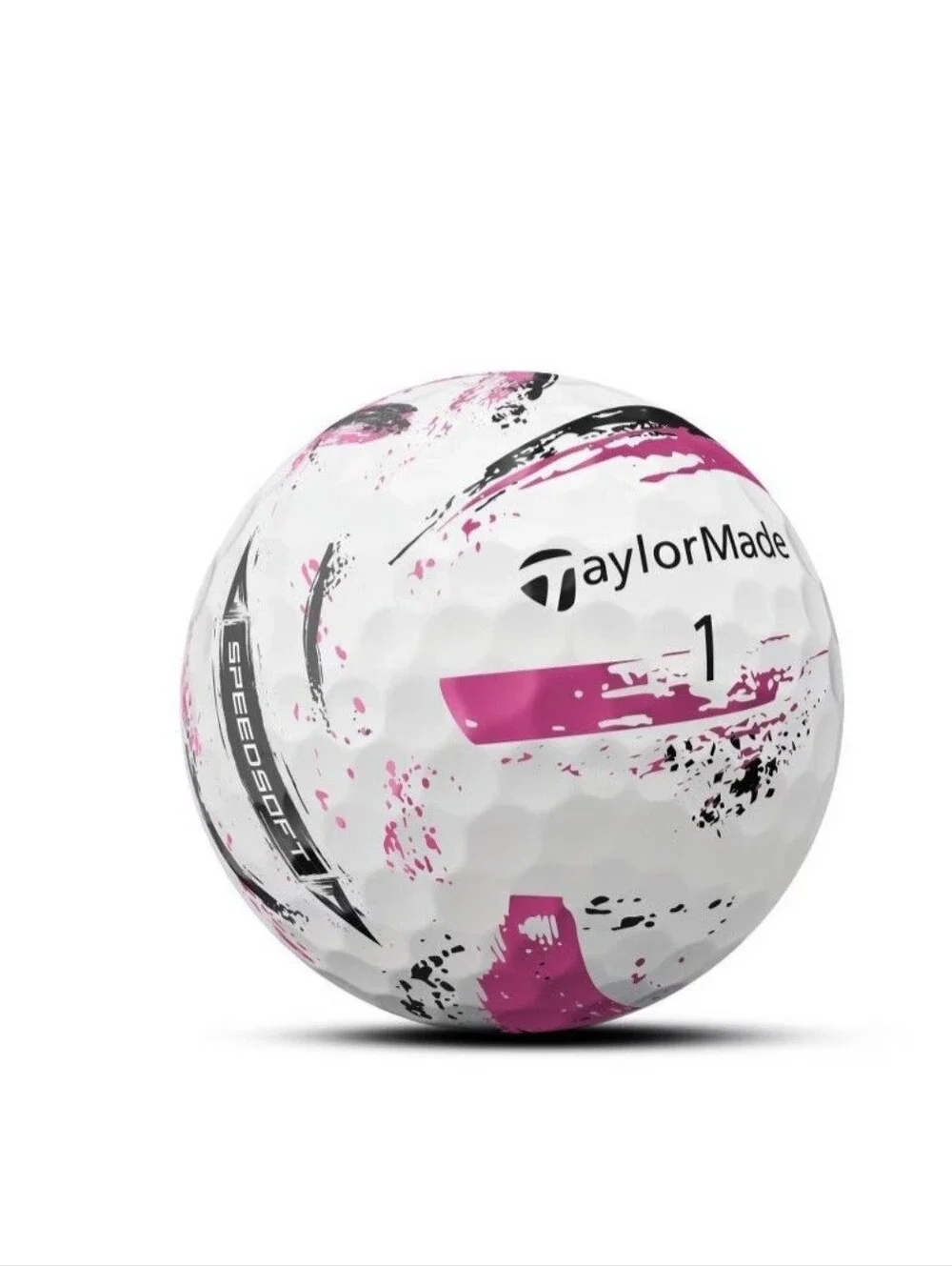 NEW TaylorMade SpeedSoft Ink Golf Balls 12 Pack High Contrast Soft Feel Pink/Whi - Picture 3 of 3